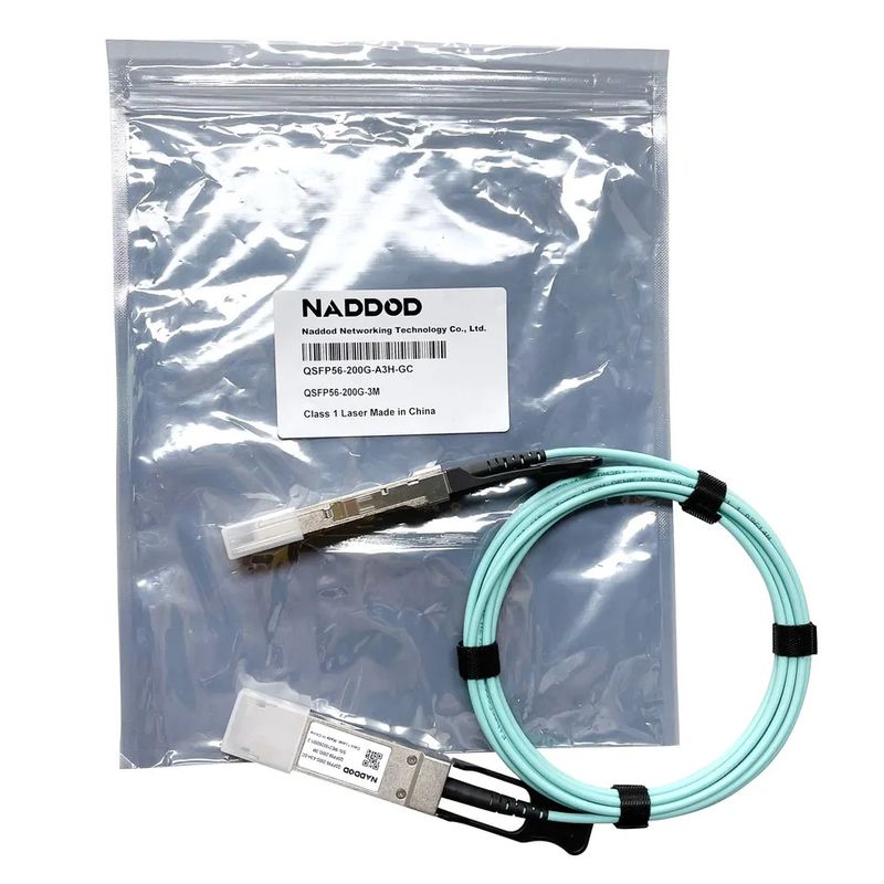 QSFP56 200G 3M Active Optical Cable Mellanox QSFP56-200-A3H-GC